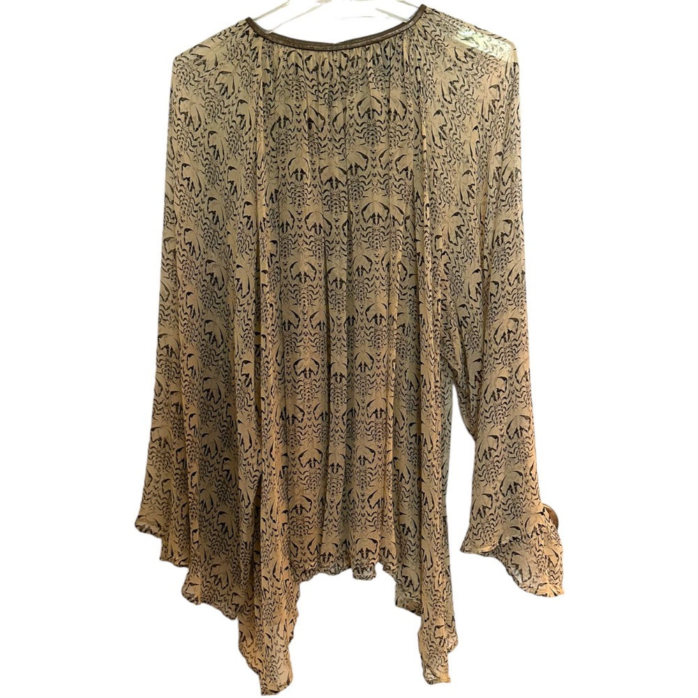 Thomas Wylde Silk Leather Scorpion Print Top